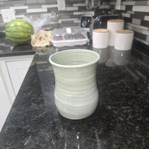 Handmade Sage Green Ceramic Vase by